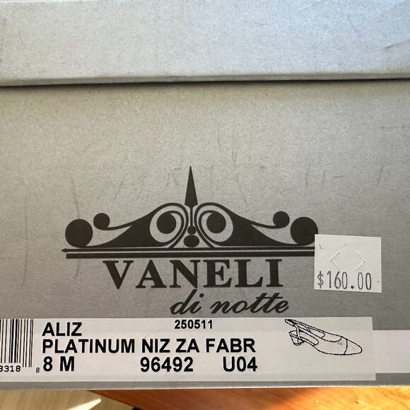 Vaneli di Notte Aliz Platinum Nizza Sling Back Shoe - Picture 4 of 4